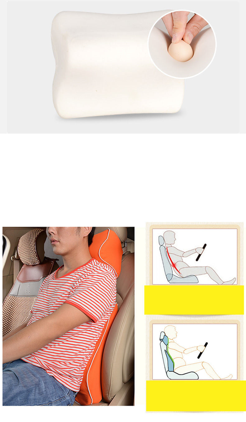 Car Headrest and Lumbar Pillow Memory Foam