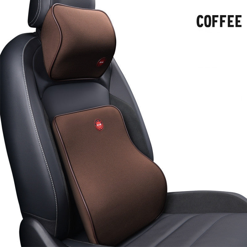 Car Headrest and Lumbar Pillow Memory Foam