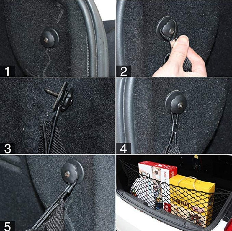 Car trunk net pocket